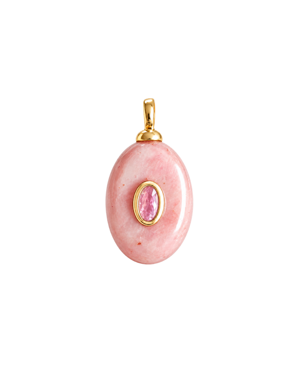Rhodochrosite Gemstone Medallion