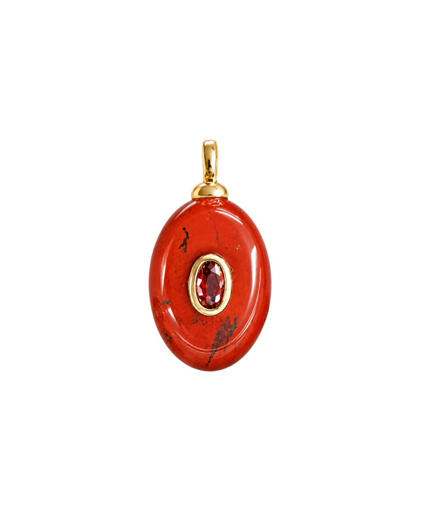 Red Jasper Gemstone Medallion