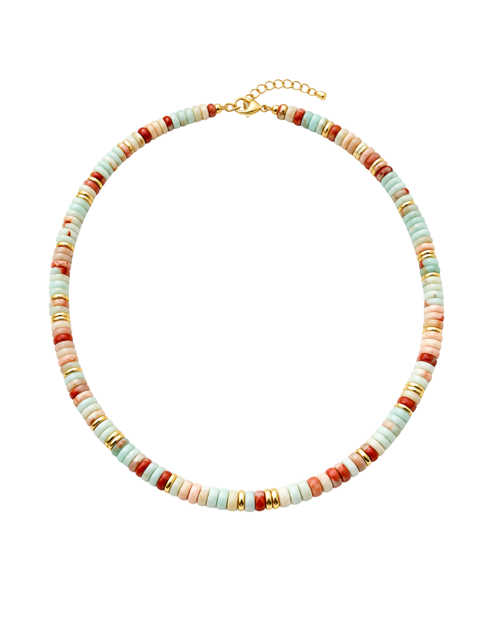 Puca Luxe Collection Pastel Coral - collar de cuentas