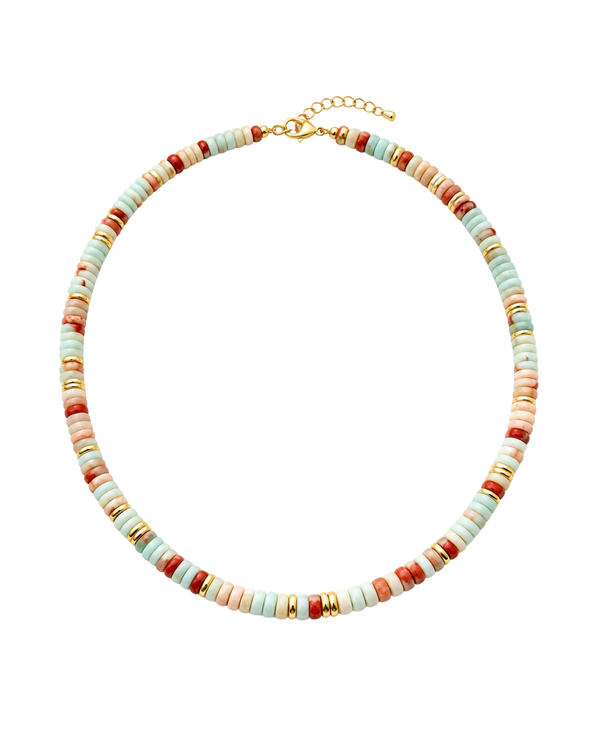 Puca Luxe Collection Pastel Coral - collar de cuentas