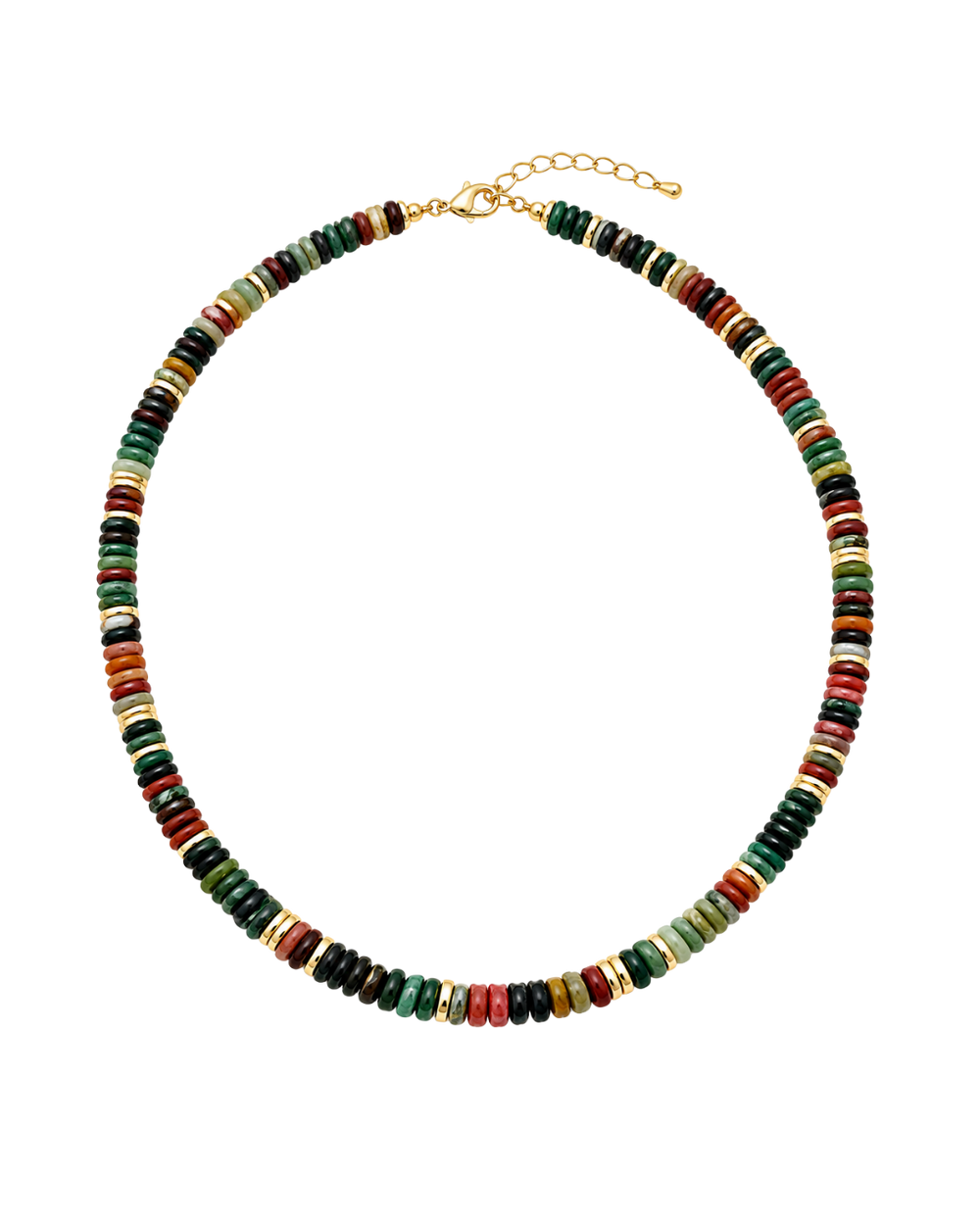 Puca Luxe Collection Verde Tierra - collar de cuentas