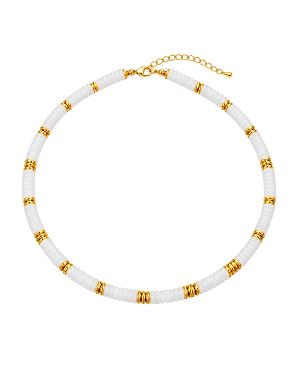 Puca Luxe Collection Blanco - collar de cuentas