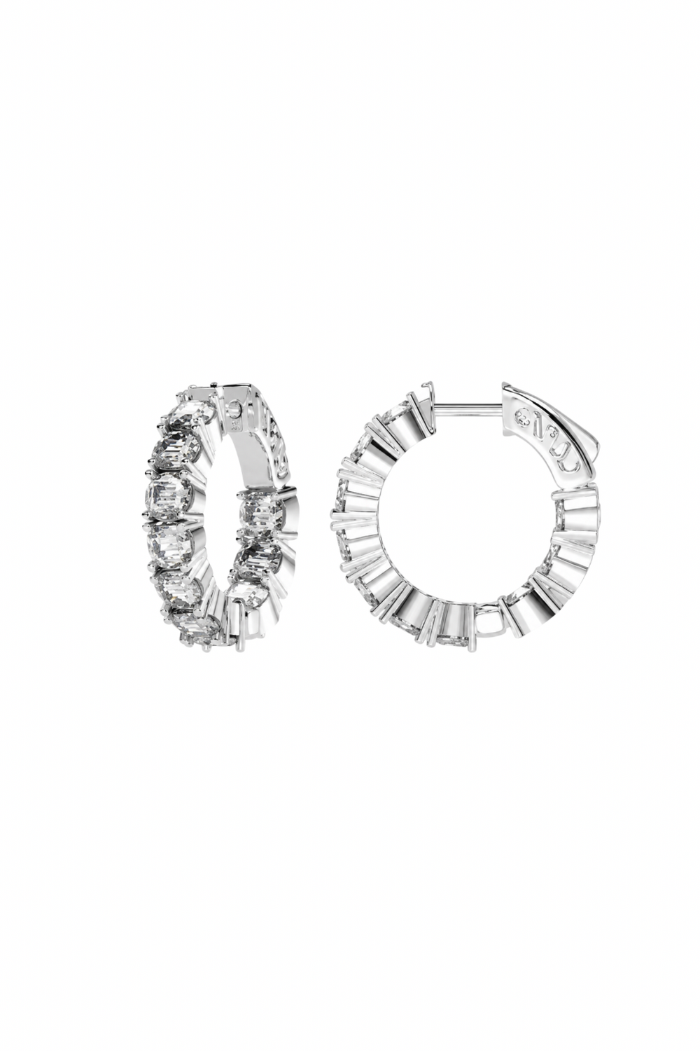 Arracadas Soleil de plata .925 con zirconias