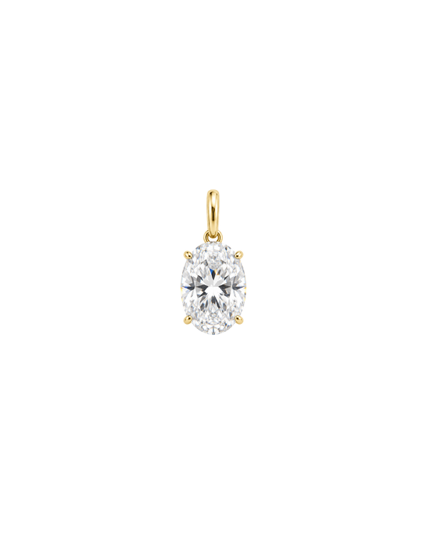 Zirconia Cut Charm Ovalado