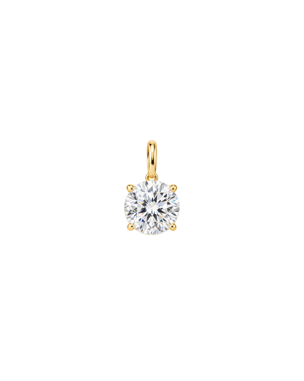 Zirconia Cut Charm Circular