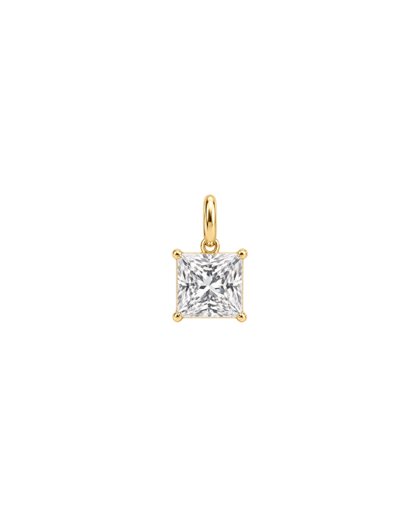 Zirconia Cut Charm Cuadrado