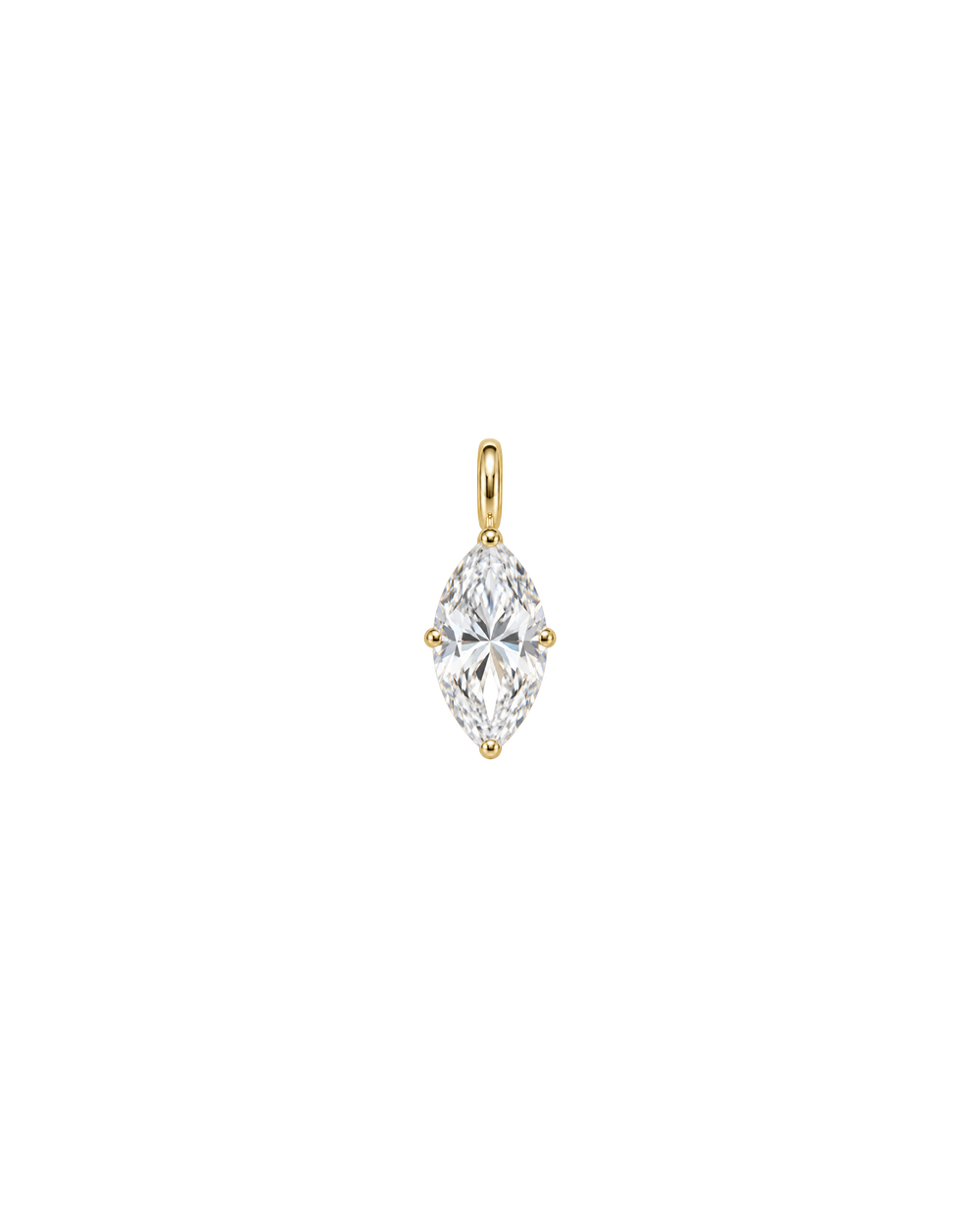 Zirconia Cut Charm Marquise