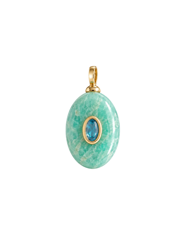 Aquamarine Gemstone Medallion