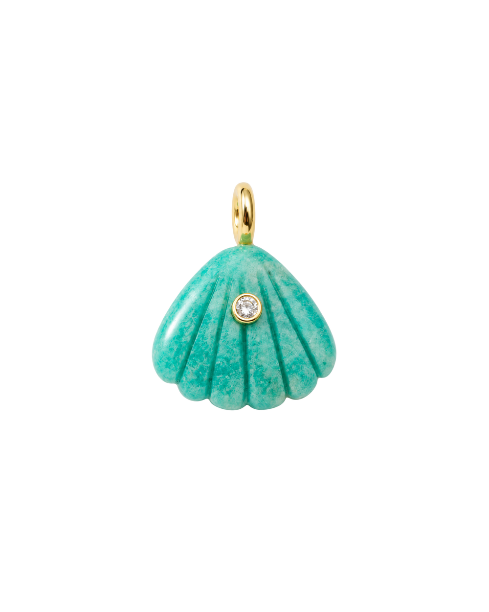 Shell Charm Aventurina Verde
